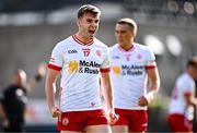 26 April 2025; Cormac Quinn of Tyrone celebrates his side winning a free during the Ulster GAA Football Senior Championship semi-final match between Armagh and Tyrone at St Tiernach's Park in Clones, Monaghan. Photo by Seb Daly/Sportsfile