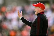 26 April 2025; Tyrone manager Malachy O'Rourke during the Ulster GAA Football Senior Championship semi-final match between Armagh and Tyrone at St Tiernach's Park in Clones, Monaghan. Photo by Seb Daly/Sportsfile
