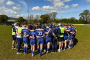 26 April 2025; Leinster players after the Junior Interprovincial Rugby Championship round one match between Leinster and Ulster at Gorey RFC in Gorey, Wexford. Photo by Matt Browne/Sportsfile