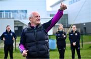26 April 2025; LGFA Head of Coach Development William Harmon during the 2025 ZuCar Gaelic4Teens Festival Day featuring players from Clann na Banna of Down, St Nicholas of Louth and Ratoath of Meath at Trim GAA Club, Meath. Photo by Piaras Ó Mídheach/Sportsfile