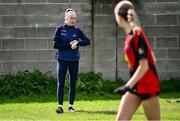 26 April 2025; ZuCar Gaelic4Teens ambassador Roscommon's Laura Mannion coaching during the 2025 ZuCar Gaelic4Teens Festival Day featuring players from Clann na Banna of Down, St Nicholas of Louth and Ratoath of Meath at Trim GAA Club, Meath. Photo by Piaras Ó Mídheach/Sportsfile