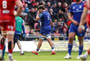 26 April 2025; Brian Deeny of Leinster leaves the field injured during the United Rugby Championship match between Scarlets and Leinster at Parc Y Scarlets in Swansea, Wales. Photo by Chris Fairweather/Sportsfile