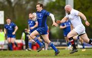 26 April 2025; Eoghan Duffy of Leinster during the Junior Interprovincial Rugby Championship round one match between Leinster and Ulster at Gorey RFC in Gorey, Wexford. Photo by Matt Browne/Sportsfile