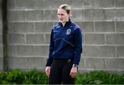 26 April 2025; Roscommon's Ellen Irwin coaching during the 2025 ZuCar Gaelic4Teens Festival Day featuring players from Clann na Banna of Down, St Nicholas of Louth and Ratoath of Meath at Trim GAA Club, Meath. Photo by Piaras Ó Mídheach/Sportsfile