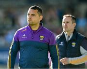 26 April 2025; Wexford manager Keith Rossiter during the Leinster GAA Hurling Senior Championship Round 2 match between Dublin and Wexford at Parnell Park in Dublin. Photo by David Fitzgerald/Sportsfile