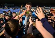 26 April 2025; Brian Hayes of Dublin signs hurls after the Leinster GAA Hurling Senior Championship Round 2 match between Dublin and Wexford at Parnell Park in Dublin. Photo by David Fitzgerald/Sportsfile