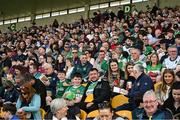 26 April 2025; Supporters in the stands during the Leinster GAA Hurling Senior Championship Round 2 match between Offaly and Galway at Glenisk O’Connor Park in Tullamore, Offaly. Photo by Ray McManus/Sportsfile