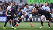 26 April 2025; James McNabney of Ulster is tackled by Ox Nche, right, and Bongi Mbonambi of Hollywoodbets Sharks during the United Rugby Championship match between Ulster and Hollywoodbets Sharks at Kingspan Stadium in Belfast. Photo by Tyler Miller/Sportsfile