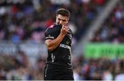 26 April 2025; Andre Esterhuizen of Hollywoodbets Sharks reacts during the United Rugby Championship match between Ulster and Hollywoodbets Sharks at Kingspan Stadium in Belfast. Photo by Tyler Miller/Sportsfile