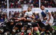 26 April 2025; Werner Kok of Ulster watches on a scrum during the United Rugby Championship match between Ulster and Hollywoodbets Sharks at Kingspan Stadium in Belfast. Photo by Tyler Miller/Sportsfile