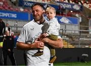 26 April 2025; Alan O'Connor of Ulster and his son Cillian during the United Rugby Championship match between Ulster and Hollywoodbets Sharks at Kingspan Stadium in Belfast. Photo by Tyler Miller/Sportsfile