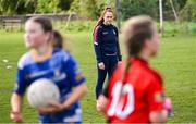 26 April 2025; Westmeath's Sarah Dillon coaching during the 2025 ZuCar Gaelic4Teens Festival Day featuring players from Clann na Banna of Down, St Nicholas of Louth and Ratoath of Meath at Trim GAA Club, Meath. Photo by Piaras Ó Mídheach/Sportsfile