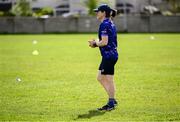 26 April 2025; ZuCar Gaelic4Teens ambassador Dublin's Bernie Finlay coaching during the 2025 ZuCar Gaelic4Teens Festival Day featuring players from Clann na Banna of Down, St Nicholas of Louth and Ratoath of Meath at Trim GAA Club, Meath. Photo by Piaras Ó Mídheach/Sportsfile