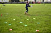 26 April 2025; Westmeath's Sarah Dillon coaching during the 2025 ZuCar Gaelic4Teens Festival Day featuring players from Clann na Banna of Down, St Nicholas of Louth and Ratoath of Meath at Trim GAA Club, Meath. Photo by Piaras Ó Mídheach/Sportsfile