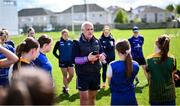 26 April 2025; LGFA Head of Coach Development William Harmon during the 2025 ZuCar Gaelic4Teens Festival Day featuring players from Clann na Banna of Down, St Nicholas of Louth and Ratoath of Meath at Trim GAA Club, Meath. Photo by Piaras Ó Mídheach/Sportsfile
