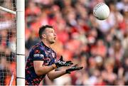26 April 2025; Armagh goalkeeper Ethan Rafferty during the Ulster GAA Football Senior Championship semi-final match between Armagh and Tyrone at St Tiernach's Park in Clones, Monaghan. Photo by Seb Daly/Sportsfile