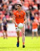26 April 2025; Rory Grugan of Armagh during the Ulster GAA Football Senior Championship semi-final match between Armagh and Tyrone at St Tiernach's Park in Clones, Monaghan. Photo by Seb Daly/Sportsfile