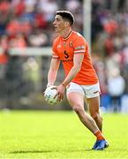 26 April 2025; Rory Grugan of Armagh during the Ulster GAA Football Senior Championship semi-final match between Armagh and Tyrone at St Tiernach's Park in Clones, Monaghan. Photo by Seb Daly/Sportsfile