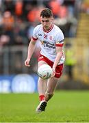 26 April 2025; Eoin McElholm of Tyrone during the Ulster GAA Football Senior Championship semi-final match between Armagh and Tyrone at St Tiernach's Park in Clones, Monaghan. Photo by Seb Daly/Sportsfile