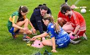 26 April 2025; Meath's Niamh Gallogly coaching during the 2025 ZuCar Gaelic4Teens Festival Day featuring players from Clann na Banna of Down, St Nicholas of Louth and Ratoath of Meath at Trim GAA Club, Meath. Photo by Piaras Ó Mídheach/Sportsfile