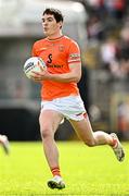 26 April 2025; Jarly Óg Burns of Armagh during the Ulster GAA Football Senior Championship semi-final match between Armagh and Tyrone at St Tiernach's Park in Clones, Monaghan. Photo by Seb Daly/Sportsfile