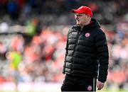 26 April 2025; Tyrone manager Malachy O'Rourke before the Ulster GAA Football Senior Championship semi-final match between Armagh and Tyrone at St Tiernach's Park in Clones, Monaghan. Photo by Seb Daly/Sportsfile
