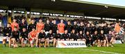 26 April 2025; The Armagh panel before the Ulster GAA Football Senior Championship semi-final match between Armagh and Tyrone at St Tiernach's Park in Clones, Monaghan. Photo by Seb Daly/Sportsfile