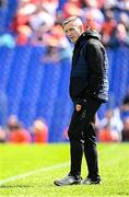 26 April 2025; Armagh manager Kieran McGreeney before the Ulster GAA Football Senior Championship semi-final match between Armagh and Tyrone at St Tiernach's Park in Clones, Monaghan. Photo by Seb Daly/Sportsfile