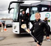 27 April 2025; Mikey Butler of Kilkenny arrives for the Leinster GAA Hurling Senior Championship Round 2 match between Antrim and Kilkenny at Corrigan Park in Belfast. Photo by Thomas Flinkow/Sportsfile
