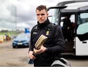 27 April 2025; Huw Lawlor of Kilkenny arrives for the Leinster GAA Hurling Senior Championship Round 2 match between Antrim and Kilkenny at Corrigan Park in Belfast. Photo by Thomas Flinkow/Sportsfile