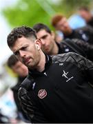 27 April 2025; Niall Kelly of Kildare and team-mates arrive before the Leinster GAA Football Senior Championship semi-final match between Kildare and Louth at Glenisk O'Connor Park in Tullamore, Offaly. Photo by Shauna Clinton/Sportsfile
