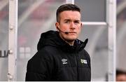 25 April 2025; Fourth official Aaron O'Dowd before the SSE Airtricity Men's Premier Division match between Shamrock Rovers and Shelbourne at Tallaght Stadium in Dublin. Photo by Ramsey Cardy/Sportsfile