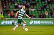 25 April 2025; Jack Byrne of Shamrock Rovers during the SSE Airtricity Men's Premier Division match between Shamrock Rovers and Shelbourne at Tallaght Stadium in Dublin. Photo by Ramsey Cardy/Sportsfile
