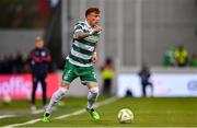 25 April 2025; Danny Grant of Shamrock Rovers during the SSE Airtricity Men's Premier Division match between Shamrock Rovers and Shelbourne at Tallaght Stadium in Dublin. Photo by Ramsey Cardy/Sportsfile