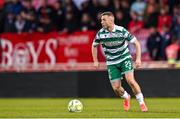 25 April 2025; Jack Byrne of Shamrock Rovers during the SSE Airtricity Men's Premier Division match between Shamrock Rovers and Shelbourne at Tallaght Stadium in Dublin. Photo by Ramsey Cardy/Sportsfile