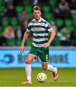 25 April 2025; Daniel Cleary of Shamrock Rovers during the SSE Airtricity Men's Premier Division match between Shamrock Rovers and Shelbourne at Tallaght Stadium in Dublin. Photo by Ramsey Cardy/Sportsfile