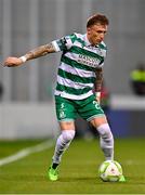 25 April 2025; Danny Grant of Shamrock Rovers during the SSE Airtricity Men's Premier Division match between Shamrock Rovers and Shelbourne at Tallaght Stadium in Dublin. Photo by Ramsey Cardy/Sportsfile
