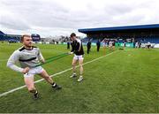 27 April 2025; Mikey Butler of Kilkenny warms up before the Leinster GAA Hurling Senior Championship Round 2 match between Antrim and Kilkenny at Corrigan Park in Belfast. Photo by Thomas Flinkow/Sportsfile