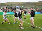 27 April 2025; Kilkenny players warm up before the Leinster GAA Hurling Senior Championship Round 2 match between Antrim and Kilkenny at Corrigan Park in Belfast. Photo by Thomas Flinkow/Sportsfile