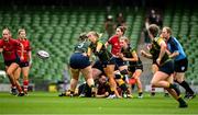27 April 2025; Ailsa Hughes of Railway Union RFC in action against UL Bohemian during the Energia All-Ireland League Women's Division 1 final match between Railway Union RFC and UL Bohemian at the Aviva Stadium in Dublin. Photo by Matt Browne/Sportsfile