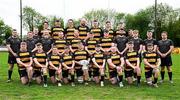 27 April 2025; The County Carlow FC squad before the Bank of Ireland Provincial Towns Cup final match between Athy RFC and County Carlow FC at Forenaughts in Naas, Kildare. Photo by Seb Daly/Sportsfile