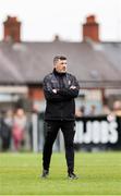 27 April 2025; Kilkenny manager Derek Lyng before the Leinster GAA Hurling Senior Championship Round 2 match between Antrim and Kilkenny at Corrigan Park in Belfast. Photo by Thomas Flinkow/Sportsfile