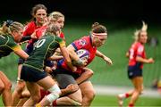 27 April 2025; Chloe Pearse of UL Bohemian in action against  Railway Union RFC during the Energia All-Ireland League Women's Division 1 final match between Railway Union RFC and UL Bohemian at the Aviva Stadium in Dublin. Photo by Matt Browne/Sportsfile