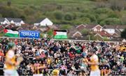 27 April 2025; Spectators during the Leinster GAA Hurling Senior Championship Round 2 match between Antrim and Kilkenny at Corrigan Park in Belfast. Photo by Thomas Flinkow/Sportsfile