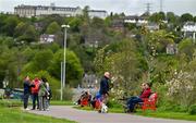 27 April 2025; Supporters arrive before the Munster GAA Hurling Senior Championship Round 2 match between Cork and Tipperary at SuperValu Páirc Uí Chaoimh in Cork. Photo by Brendan Moran/Sportsfile