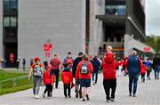 27 April 2025; Supporters arrive before the Munster GAA Hurling Senior Championship Round 2 match between Cork and Tipperary at SuperValu Páirc Uí Chaoimh in Cork. Photo by Brendan Moran/Sportsfile