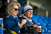 27 April 2025; Two supporters enjoy a spot of lunch before the Leinster GAA Football Senior Championship semi-final match between Dublin and Meath at Laois Hire O'Moore Park in Portlaoise, Laois. Photo by Ray McManus/Sportsfile