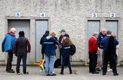 27 April 2025; Supporters wait for the gates to open prior to the Leinster GAA Football Senior Championship semi-final match between Dublin and Meath at Laois Hire O'Moore Park in Portlaoise, Laois. Photo by Ray McManus/Sportsfile