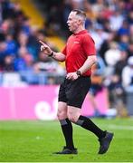 27 April 2025; Referee Chris Mooney during the Munster GAA Hurling Senior Championship Round 2 match between Waterford and Clare at Walsh Park in Waterford. Photo by Piaras Ó Mídheach/Sportsfile