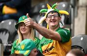 27 April 2025; Donegal supporters before the Ulster GAA Football Senior Championship semi-final match between Down and Donegal at St Tiernach's Park in Clones, Monaghan. Photo by Ben McShane/Sportsfile